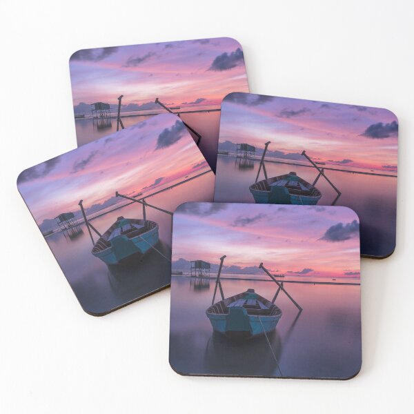 Item preview, White Row Boat on Body of Water designed and sold by Ataqhin.