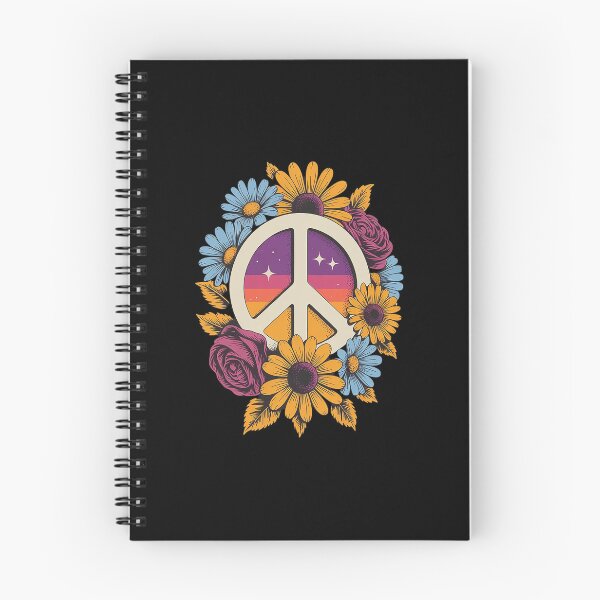 Item preview, Hippie Daisy Peace Sign Retro Flower Sunflower Lovers designed and sold by catsdothingz.