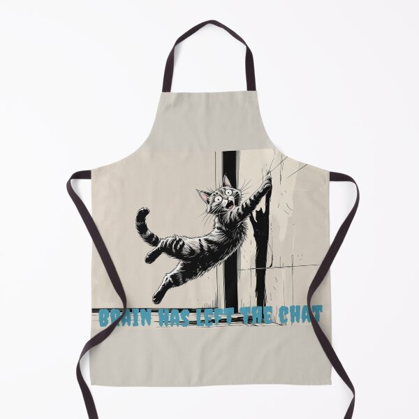 Item preview, Brain Has Left the Chat — Shocked Cat Meme designed and sold by LEO'S CREATURE れおずくりーちゃー.