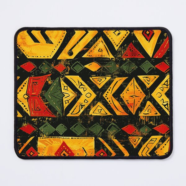 Item preview, African-Inspired Yellow, Red, and Green Abstract Designs designed and sold by DEC02.