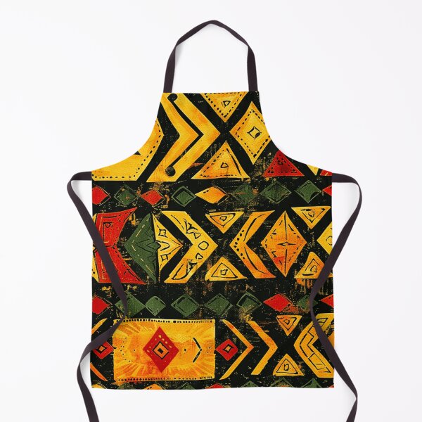 Item preview, African-Inspired Yellow, Red, and Green Abstract Designs designed and sold by DEC02.