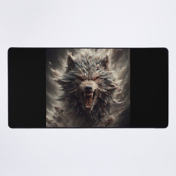 Item preview, Furry Aggressive Wolf designed and sold by GalleryBrisArt.