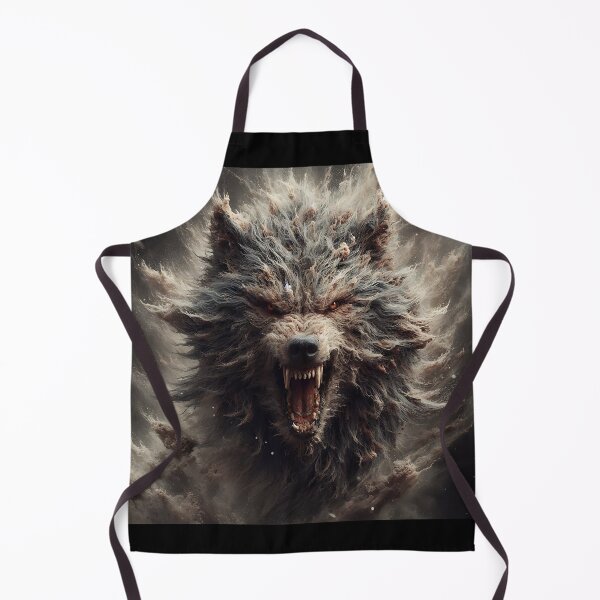 Item preview, Furry Aggressive Wolf designed and sold by GalleryBrisArt.