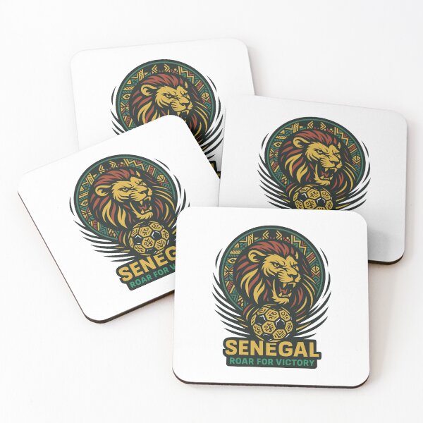 Item preview, Senegal Soccer Lion Design – Roar for Victory | Africa Football Team Supporter Art designed and sold by PrintMastery.