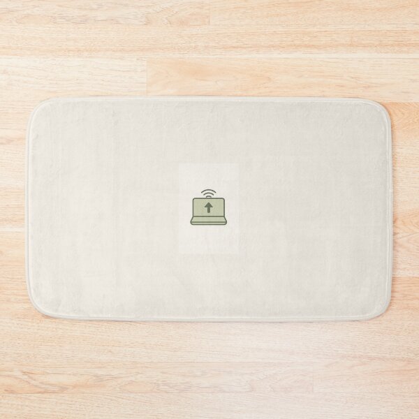 Item preview, Minimalist Upload Laptop Icon – Clean Tech Line Art Design designed and sold by NomadUSArt.
