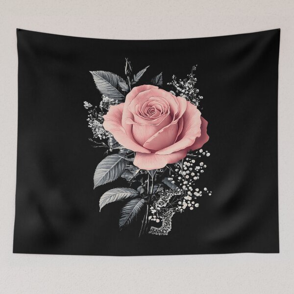 Item preview, Pink Rose Flower Botanist Garden Flower Pink Rose designed and sold by DesireeAngela1.