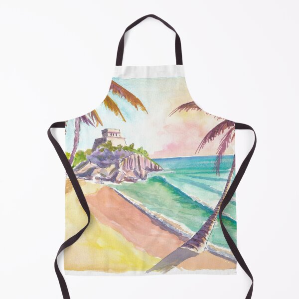 Item preview, Tulum Beach Paradise with Turquoise Waves and Palms designed and sold by artshop77.