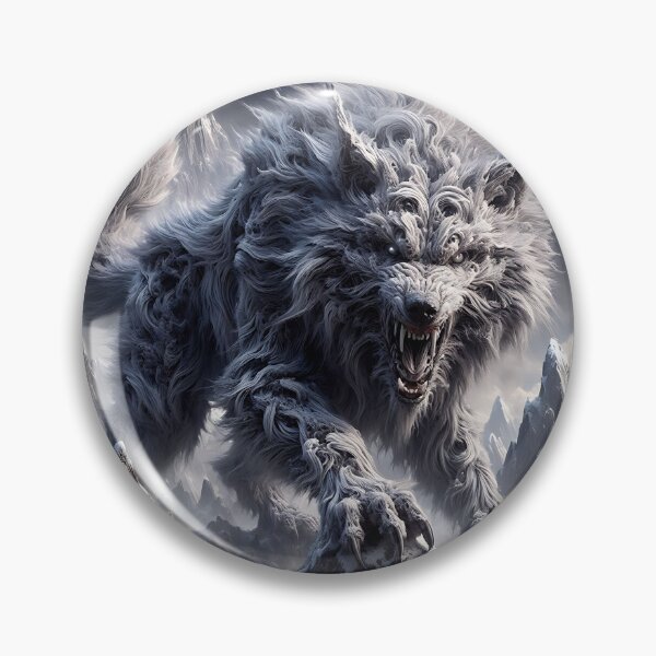 Item preview, Furry Aggressive Wolf designed and sold by GalleryBrisArt.