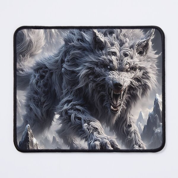Item preview, Furry Aggressive Wolf designed and sold by GalleryBrisArt.