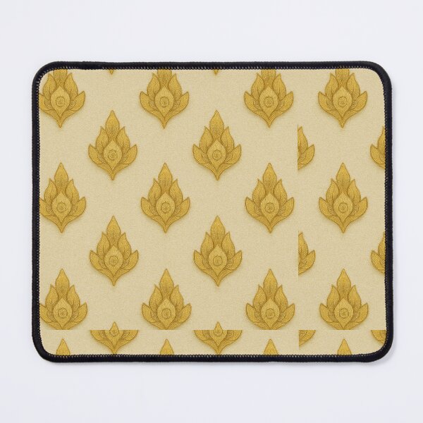 Item preview, Golden Thai Kanok Leaf Pattern – Elegant Traditional Floral Motif designed and sold by Sksticker991.