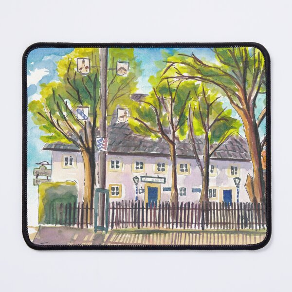 Item preview, Cozy Bavarian Tavern Setting with Rustic Beer Garden designed and sold by artshop77.