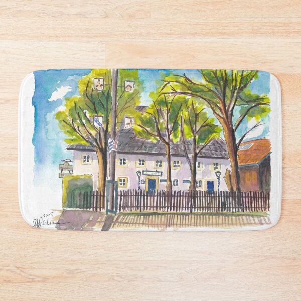 Item preview, Cozy Bavarian Tavern Setting with Rustic Beer Garden designed and sold by artshop77.