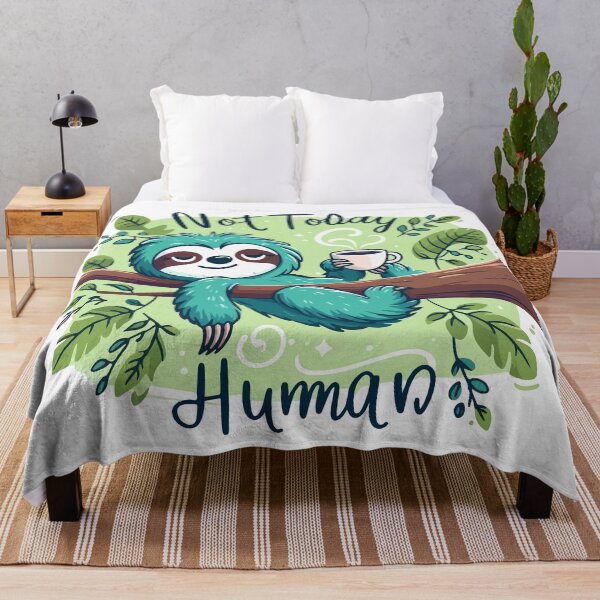 Item preview, Not Today Human Sloth Coffee Lazy Mood T-Shirt  Funny Relax Holiday Vibes designed and sold by Design-Pro-21.