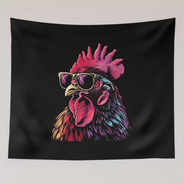 Item preview, Chicken Rooster Sunglasses Funny Chicken Farmer Farmer designed and sold by PatriciaKelsey.