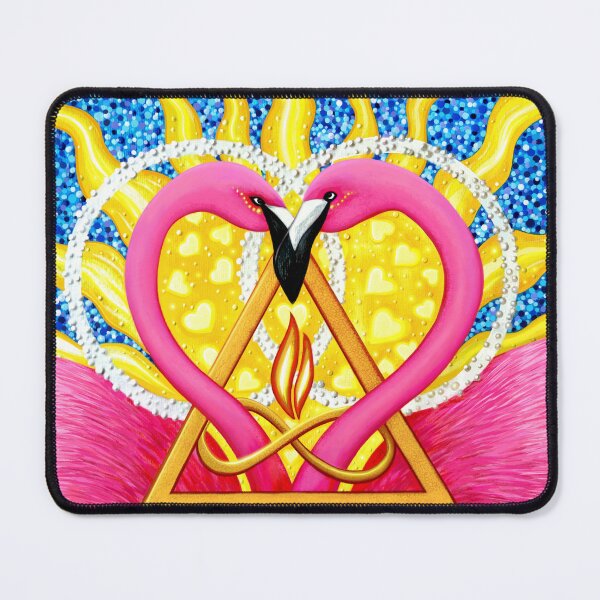 Item preview, Twin Flames Flamingo Couple designed and sold by shantilovesart.