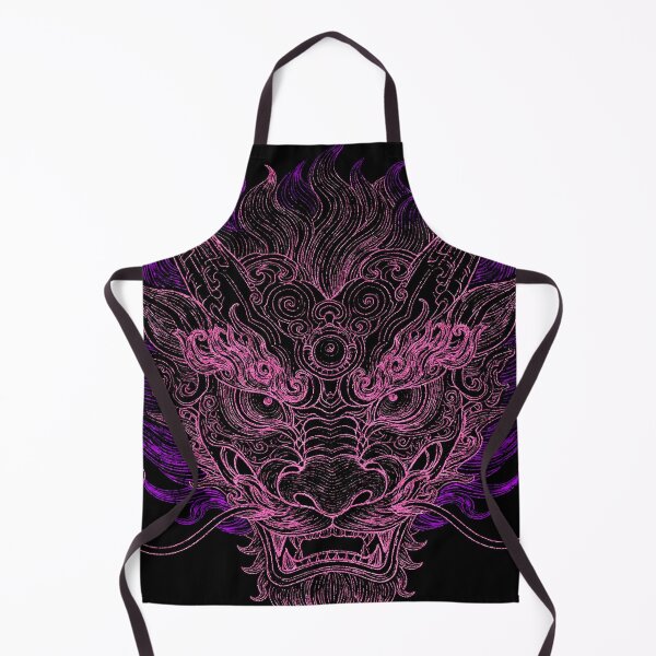 Item preview, Mystical Neon Purple and Pink Chinese Dragon Portrait designed and sold by zzz888.