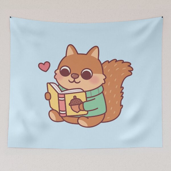 Item preview, Cute Squirrel Reading A Book designed and sold by rustydoodle.