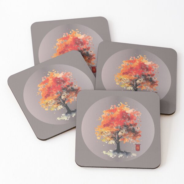 Item preview, Japanese Orange and Cherry Blossom trees designed and sold by ArtGMerch.