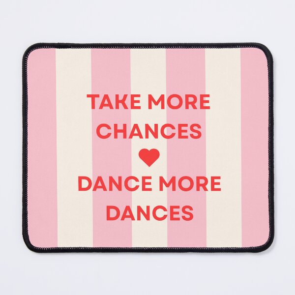 Item preview, Take More Chances Retro Pink Quote designed and sold by OopsieDaisiesSh.