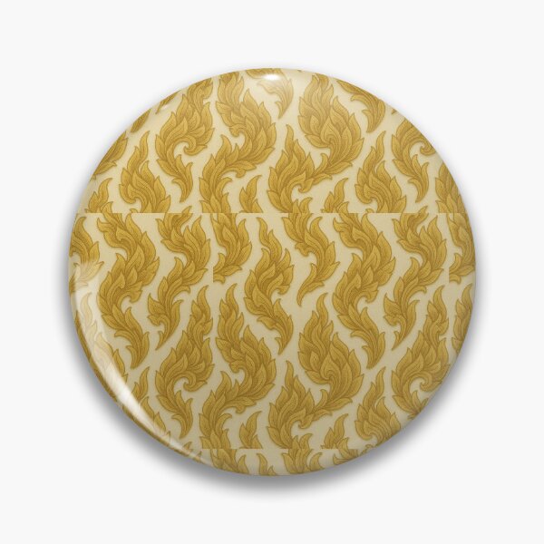 Item preview, Golden Thai Flame Kanok Pattern – Elegant Traditional Ornamental Design designed and sold by Sksticker991.