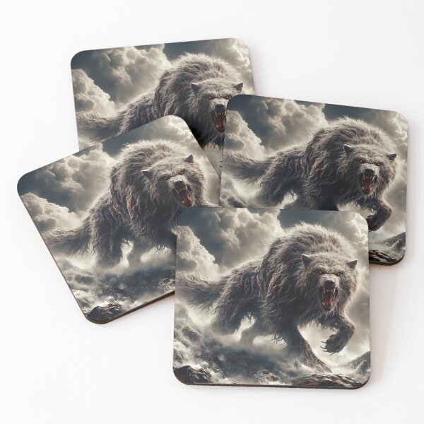 Item preview, Furry Aggressive Wolf designed and sold by GalleryBrisArt.