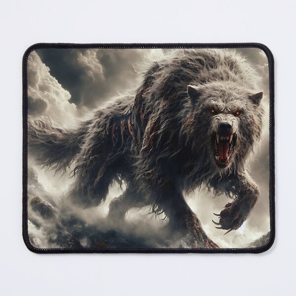 Item preview, Furry Aggressive Wolf designed and sold by GalleryBrisArt.