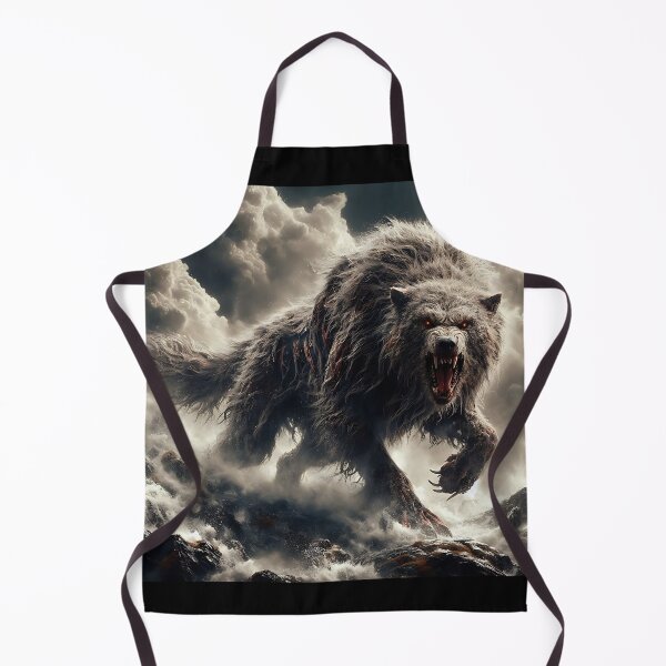 Item preview, Furry Aggressive Wolf designed and sold by GalleryBrisArt.