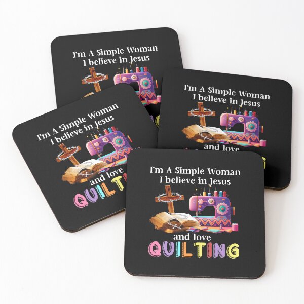 Item preview, I'M A Simple Woman I Believe In Jesus And Love Quilting designed and sold by TaraAnnie.