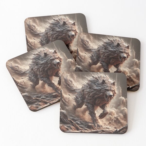 Item preview, Furry Aggressive Wolf designed and sold by GalleryBrisArt.