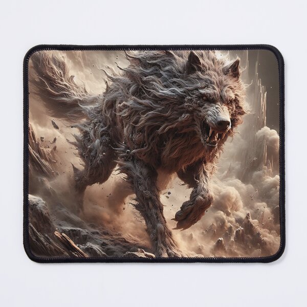 Item preview, Furry Aggressive Wolf designed and sold by GalleryBrisArt.
