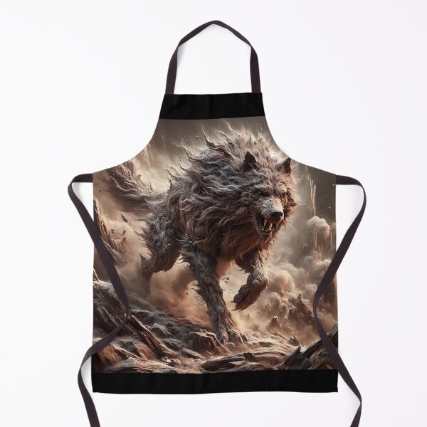 Item preview, Furry Aggressive Wolf designed and sold by GalleryBrisArt.