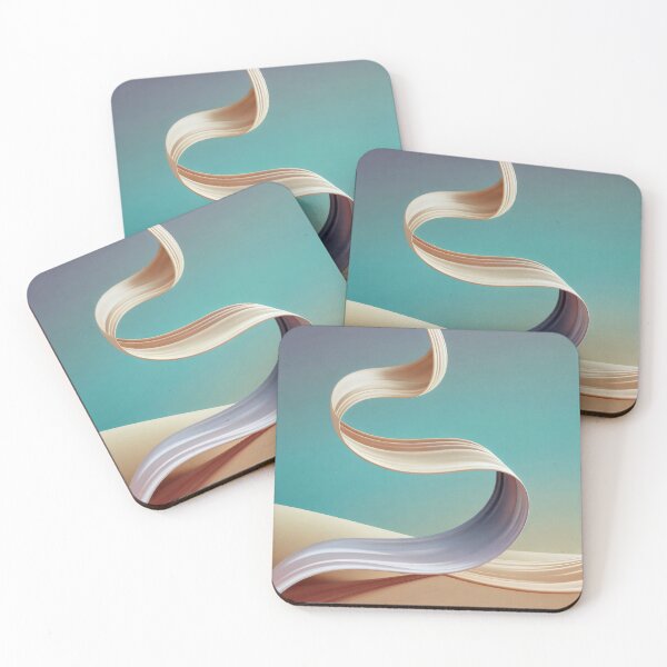 Item preview, Abstract Ribbon Flow Design with Pastel Gradient and Organic Motion designed and sold by SplashTastic.