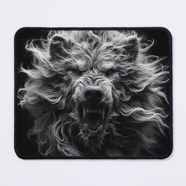 Item preview, Furry Aggressive Wolf designed and sold by GalleryBrisArt.