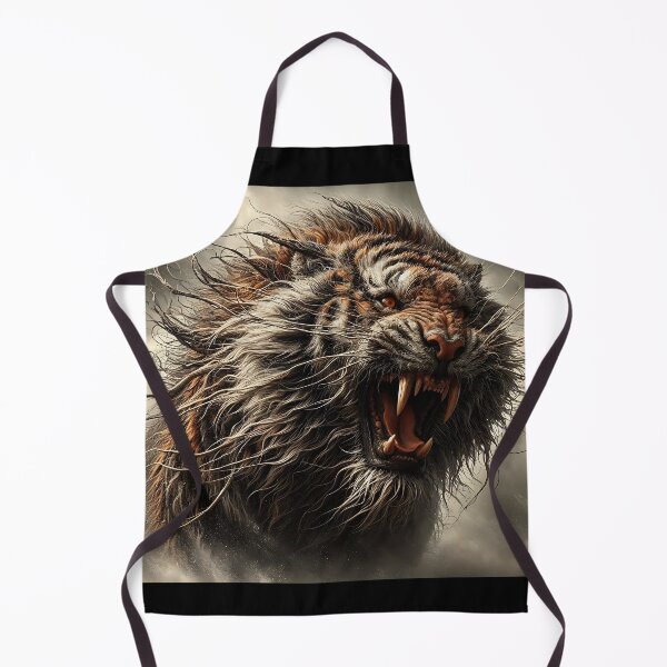 Item preview, Aggressive Hairy Tiger designed and sold by GalleryBrisArt.
