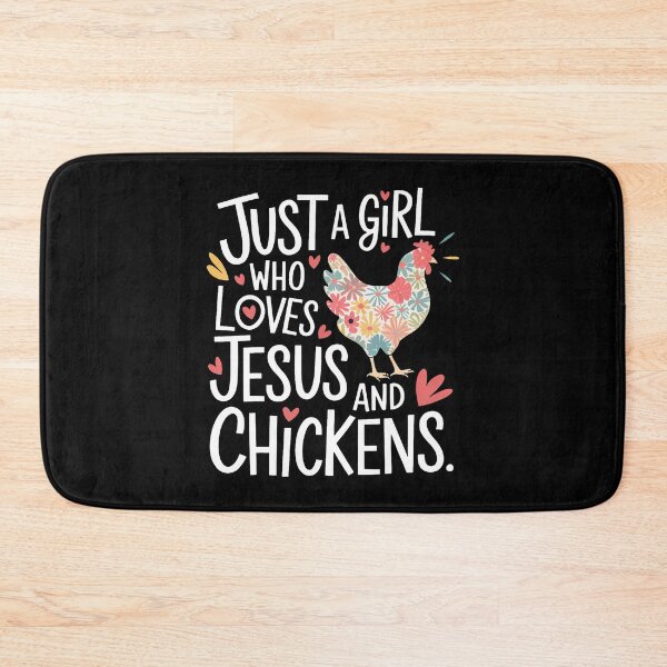 Item preview, Just A Girl Who Loves Jesus And Chickens designed and sold by MicheleDanita.