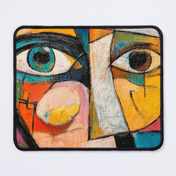 Item preview, Cubism-Style Abstract Face In Bold, Edgy Colors designed and sold by DEC02.