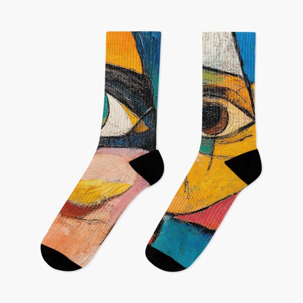Item preview, Cubism-Style Abstract Face In Bold, Edgy Colors designed and sold by DEC02.
