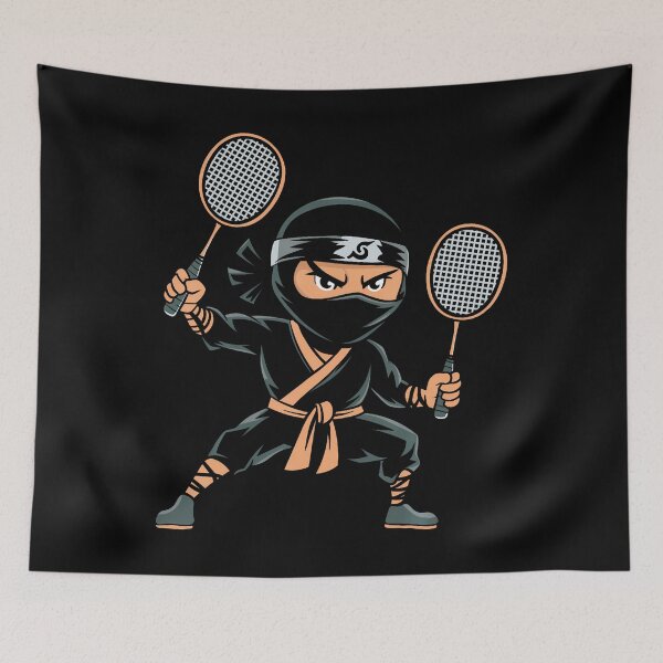Item preview, Shuttlecock Team Racket - Court Racquet Badminton Ninja designed and sold by MarcellaTerri.