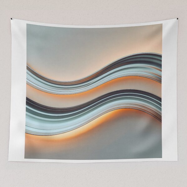 Item preview, Modern Wave Wall Installation with Ambient Lighting and ASMR-Inspired Organic Flow designed and sold by SplashTastic.