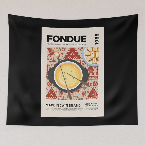 Item preview, Swiss Cheese Fondue Wall Art designed and sold by pggzxaljn66.