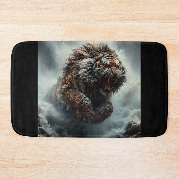 Item preview, Aggressive Hairy Tiger designed and sold by GalleryBrisArt.