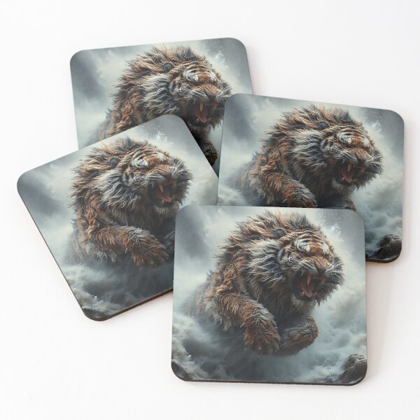 Item preview, Aggressive Hairy Tiger designed and sold by GalleryBrisArt.