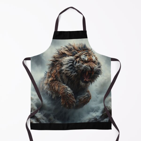 Item preview, Aggressive Hairy Tiger designed and sold by GalleryBrisArt.