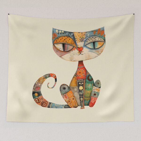 Item preview, Beautiful Cat Sitting ladies or girls designed and sold by Embers & Incense Co..
