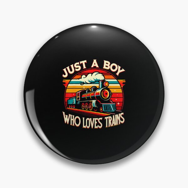 Item preview, Just A Boy Who Loves Trains designed and sold by SelmaBonnie.