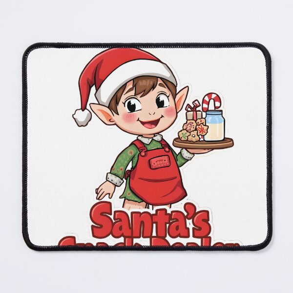 Item preview, Santa’s Snack Dealer – Cute Christmas Elf Cookie Vendor designed and sold by gavinroyal.