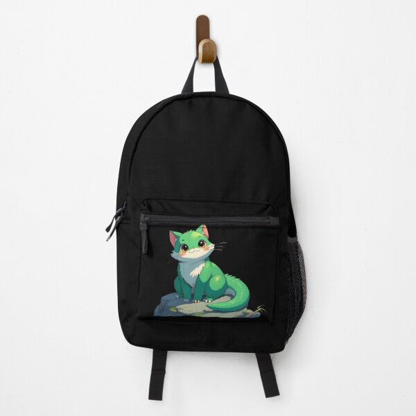 Item preview, cat dino Chubby Green Dino Cat Cute Fantasy Illustration designed and sold by Uglyandcute.