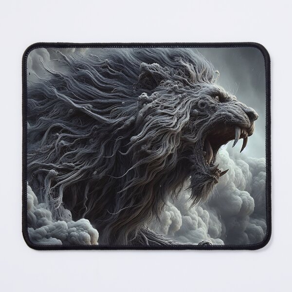 Item preview, Furry Aggressive Lion designed and sold by GalleryBrisArt.