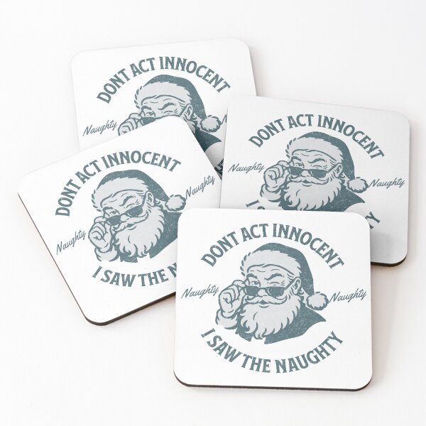 Item preview, Retro Naughty Santa designed and sold by Nacho Average Designs.