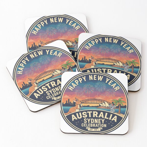 Item preview, Happy New Year Australia - Summer Holiday Beach Party Celebration Design designed and sold by Wear Sculpt.